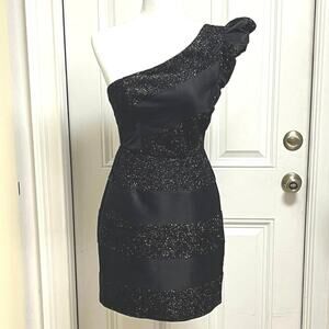 beautiful black lace dresses BCBGMAXAZRIA Women's Embellished Twist Hot Fix Gown - Black